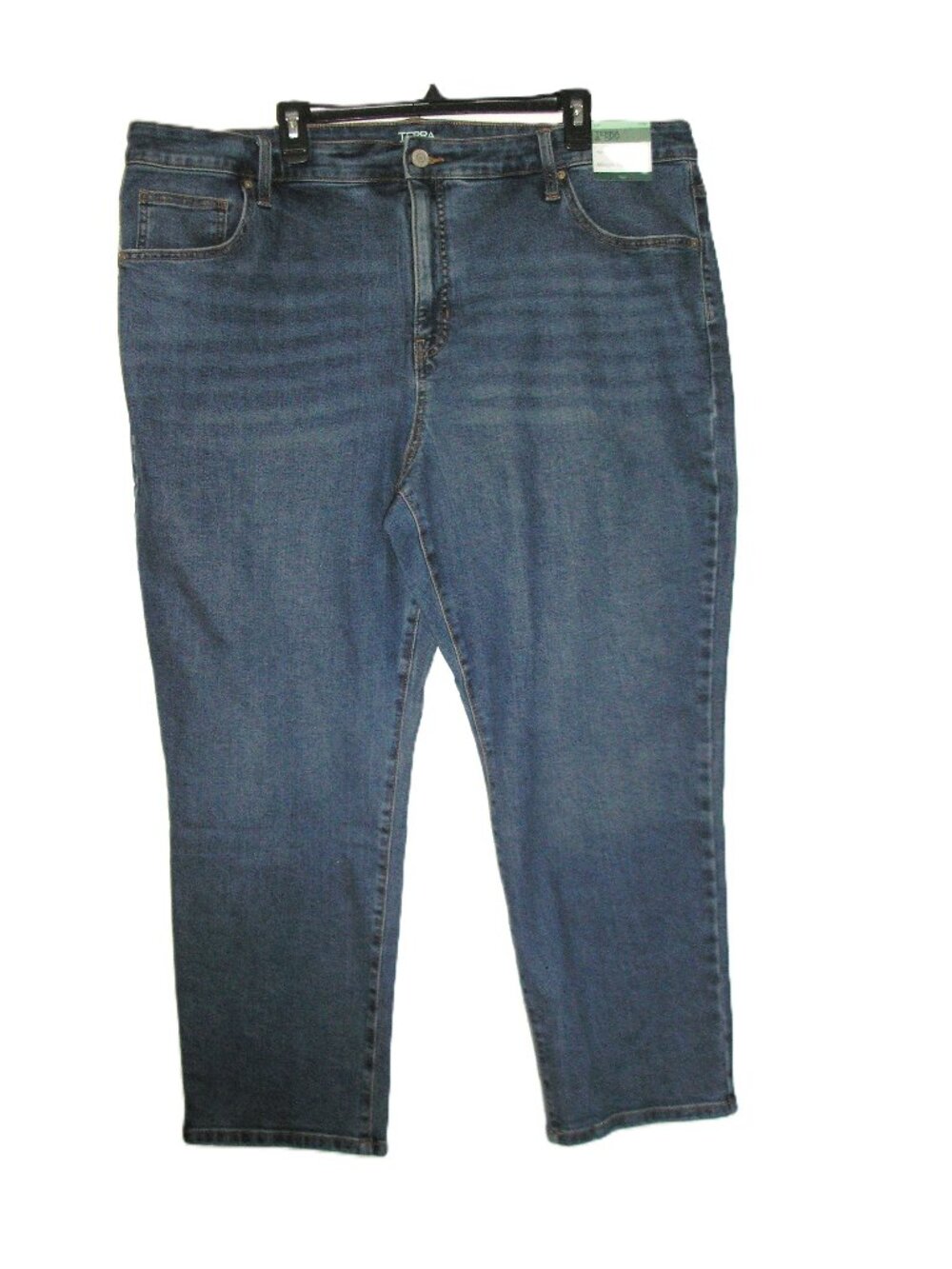 Terra & SkyHigh Rise Straight Leg Denim Jeans, Sz 22W Petite NWT